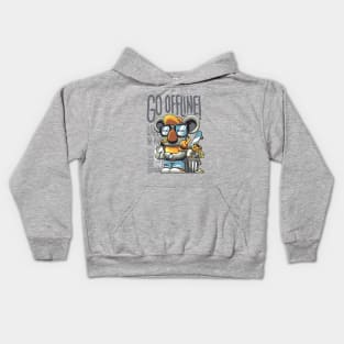 go offline Kids Hoodie